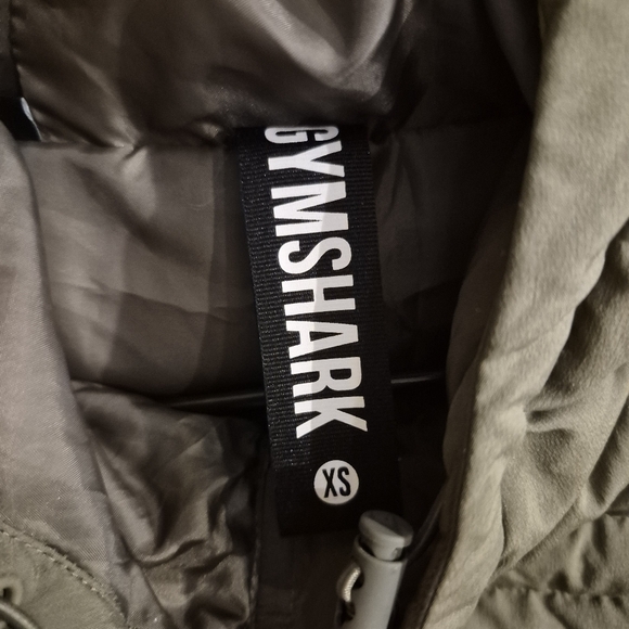 Gymshark Womens Army Green Cropped Puffer Vest XS - Picture 8 of 10